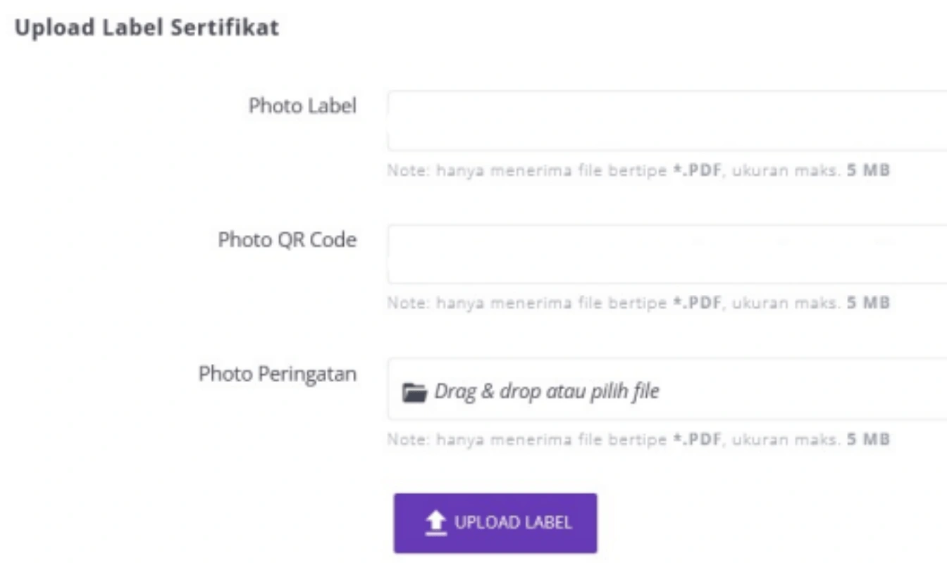 Cara upload label DJID POSTEL