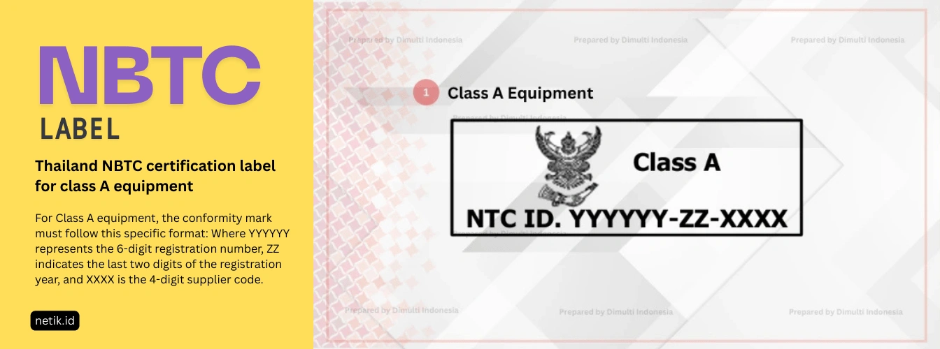 NBTC Label for Class A Equipment